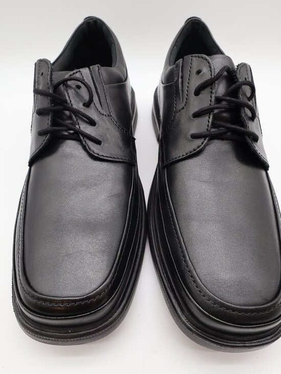 Hush Puppies Prinze Hopper Men\'s Black Leather Derby Oxford Dress Shoes main image 6
